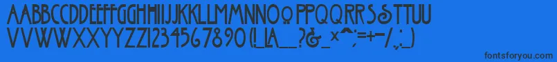 fuente NouveauBold – Fuentes Negras Sobre Fondo Azul