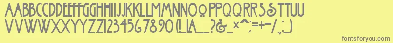 fuente NouveauBold – Fuentes Grises Sobre Fondo Amarillo