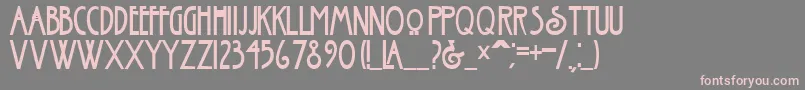 More about NouveauBold Font NouveauBold Font – Pink Fonts on Gray Background