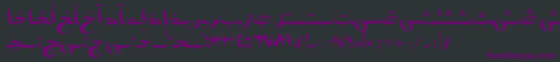 AymBadr1SUNormal. Font – Purple Fonts on Black Background
