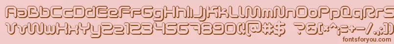 More about Scifi2ku Font Scifi2ku Font – Brown Fonts on Pink Background