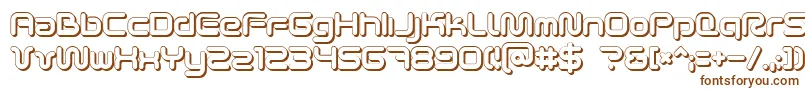 Scifi2ku Font – Brown Fonts on White Background