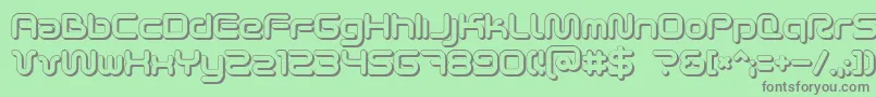 More about Scifi2ku Font Scifi2ku Font – Gray Fonts on Green Background