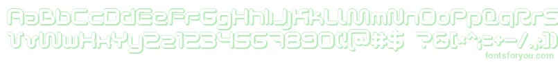 Scifi2ku Font – Green Fonts on White Background