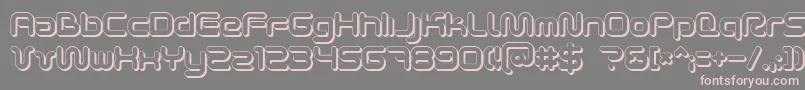 Scifi2ku Font – Pink Fonts on Gray Background