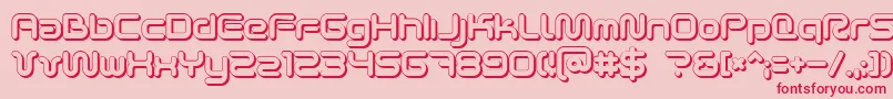 Scifi2ku Font – Red Fonts on Pink Background