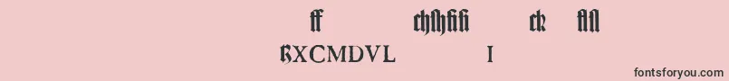TexturgotischLtExpertDfr Font – Black Fonts on Pink Background