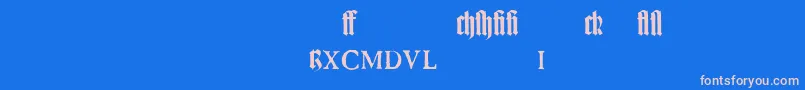 Más sobre la fuente TexturgotischLtExpertDfr fuente TexturgotischLtExpertDfr – Fuentes Rosadas Sobre Fondo Azul