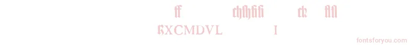 TexturgotischLtExpertDfr Font – Pink Fonts on White Background