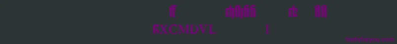 TexturgotischLtExpertDfr Font – Purple Fonts on Black Background