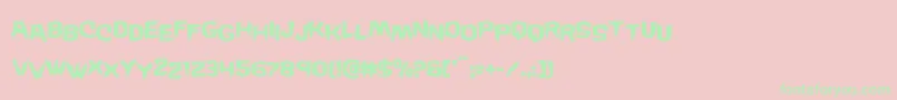 Wickermanstag Font – Green Fonts on Pink Background