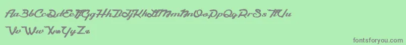 CamРІlia-Schriftart – Graue Schriften auf grünem Hintergrund