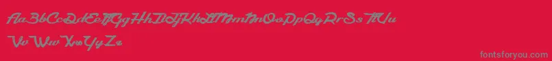 CamРІlia Font – Gray Fonts on Red Background