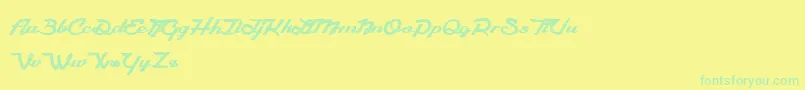 Więcej informacji o czcionce CamРІlia Czcionka CamРІlia – zielone czcionki na żółtym tle