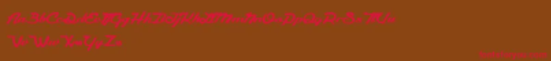 CamРІlia Font – Red Fonts on Brown Background