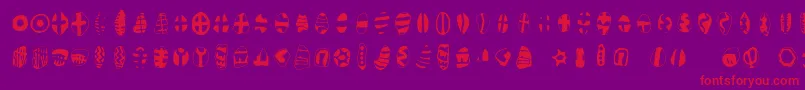 Masdasilsymbol Font – Red Fonts on Purple Background