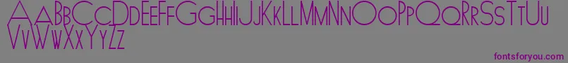 Rajadrama-fontti – violetit fontit harmaalla taustalla