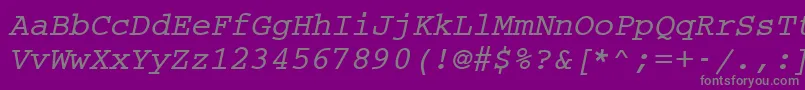 En savoir plus sur la police CouriermcyBoldOblique Police CouriermcyBoldOblique – polices grises sur fond violet
