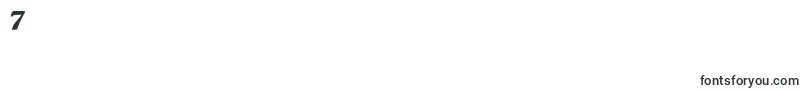 BuffaloNickel-Schriftart – Schriften für die Ziffer 7