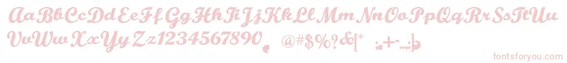 BuffaloNickel Font – Pink Fonts on White Background
