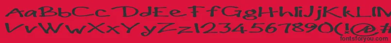 Paulmaul ffy Font – Black Fonts on Red Background