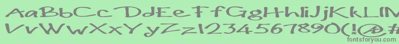 fuente Paulmaul ffy – Fuentes Grises Sobre Fondo Verde