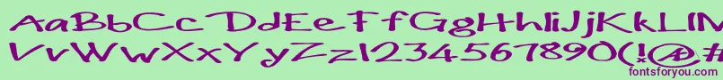 fuente Paulmaul ffy – Fuentes Moradas Sobre Fondo Verde