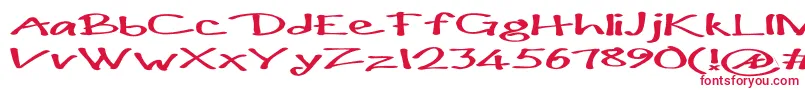 Paulmaul ffy Font – Red Fonts on White Background
