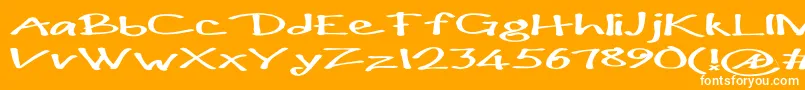 Paulmaul ffy-fontti – valkoiset fontit oranssilla taustalla