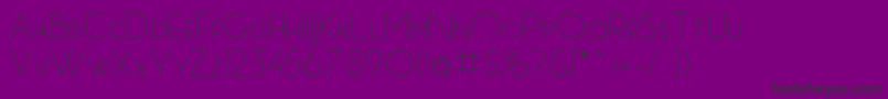 Fonte MbPictureHouseTwoLight – fontes pretas em um fundo violeta