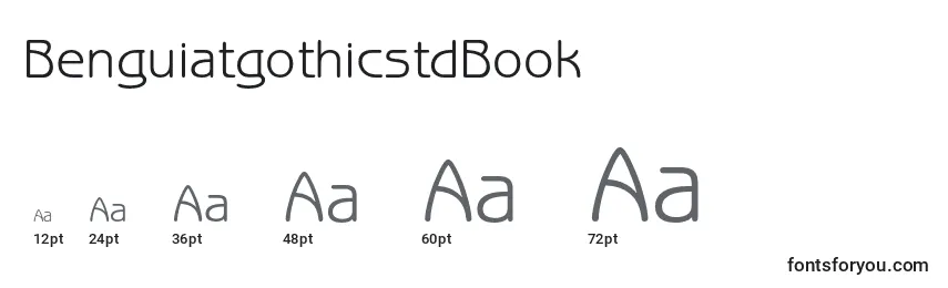 Размеры шрифта BenguiatgothicstdBook