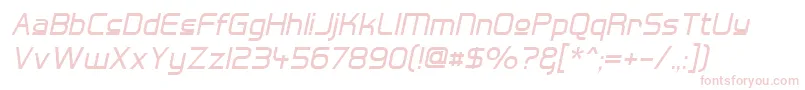 HallFeticaUpperItalic Font – Pink Fonts on White Background
