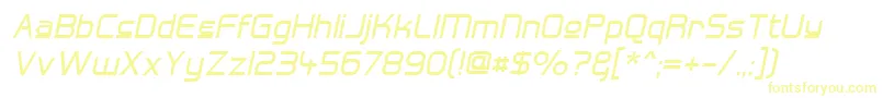 HallFeticaUpperItalic Font – Yellow Fonts