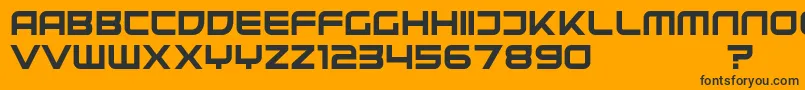 fuente UnitedKingdomDemo – Fuentes Negras Sobre Fondo Naranja