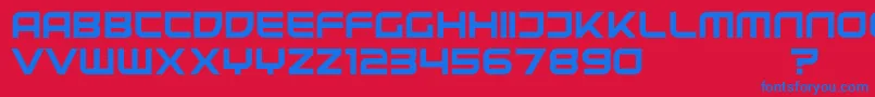 UnitedKingdomDemo Font – Blue Fonts on Red Background