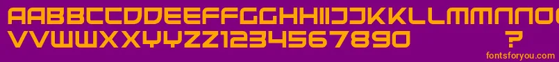 UnitedKingdomDemo Font – Orange Fonts on Purple Background
