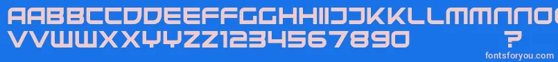 UnitedKingdomDemo Font – Pink Fonts on Blue Background