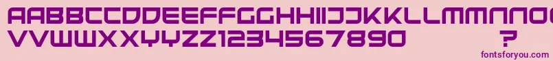 UnitedKingdomDemo-Schriftart – Violette Schriften auf rosa Hintergrund