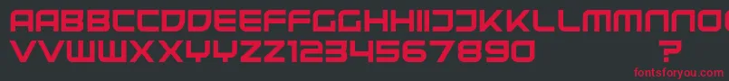 UnitedKingdomDemo Font – Red Fonts on Black Background