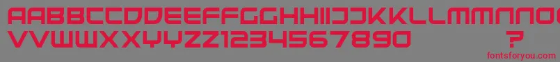 UnitedKingdomDemo Font – Red Fonts on Gray Background