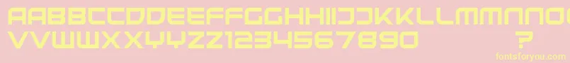 UnitedKingdomDemo Font – Yellow Fonts on Pink Background