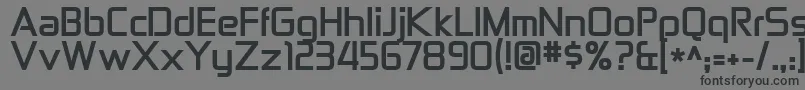 フォントZektonBold – 黒い文字の灰色の背景