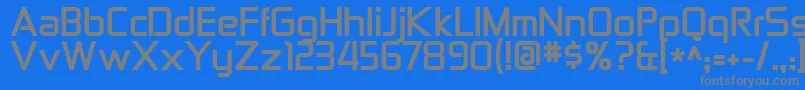 フォントZektonBold – 青い背景に灰色の文字