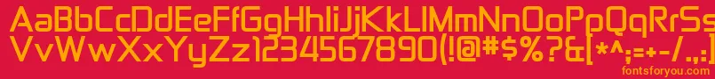 fuente ZektonBold – Fuentes Naranjas Sobre Fondo Rojo
