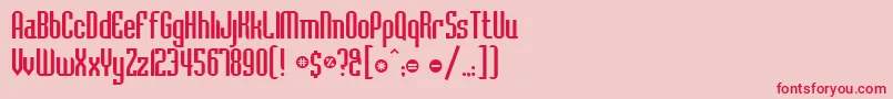 Ft14 Font – Red Fonts on Pink Background