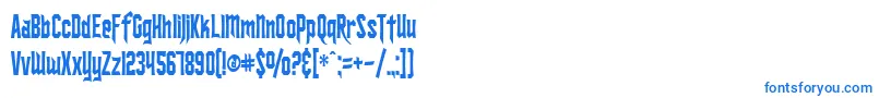 Шрифт SfIronsidesCondensed – синие шрифты