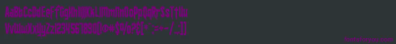 SfIronsidesCondensed Font – Purple Fonts on Black Background