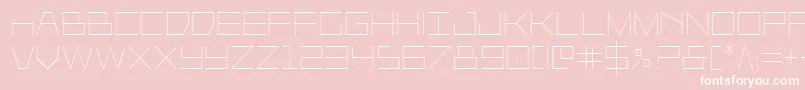 Player1upcond Font – White Fonts on Pink Background