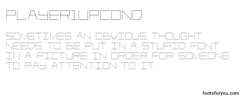 Player1upcond Font