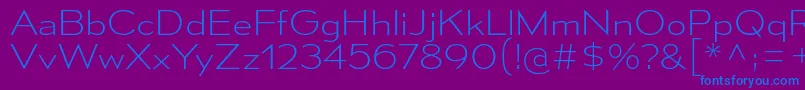 MesmerizeSeEl Font – Blue Fonts on Purple Background